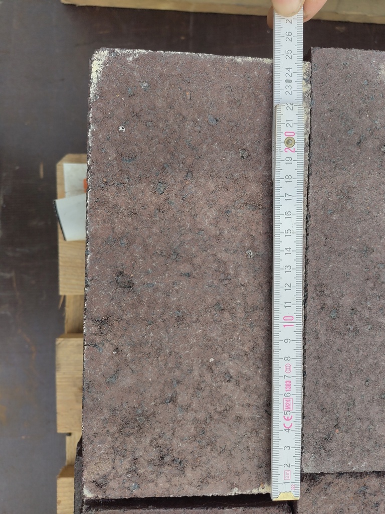 Brique réfractaire 25x12x3 cm (L)