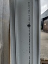 Châssis de fenêtre PVC blanc avec vantail fixe (L) 