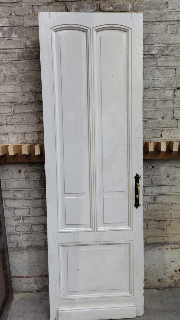 Porte plein à panneaux - blanche (L)
