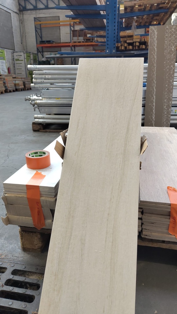 Carrelage imitation bois claire 100x25x1 cm (L)