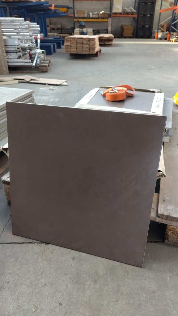 Carrelage brun/tourbe 51,2x51,2x1 cm (L)