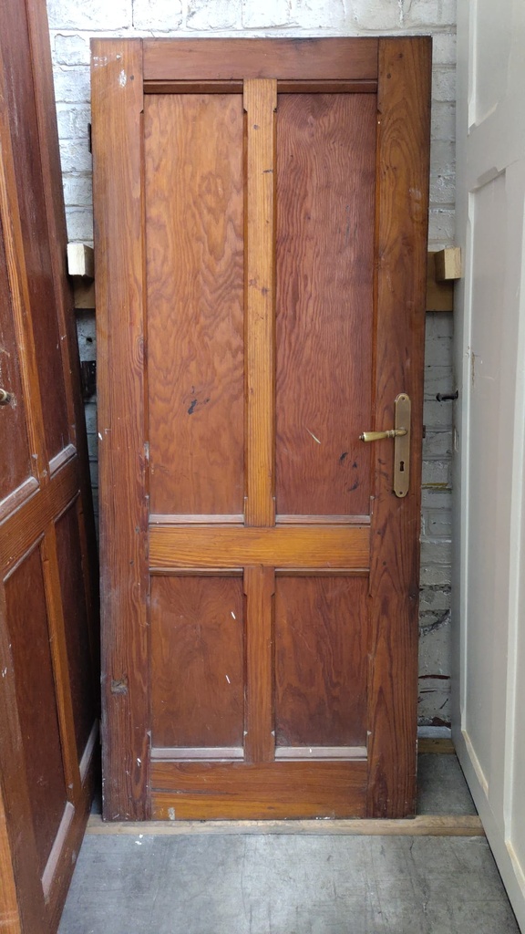 Porte pleine à 4 panneaux 117,5x74x3,5 cm (L)