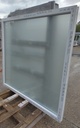 Châssis de fenêtre PVC blanc avec vantail fixe 164 x 157x 7 cm (L)