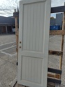 Porte pleine à blanche 2 panneaux 199,5x72x4 (L)