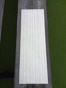 Carrelage rainuré ton gris