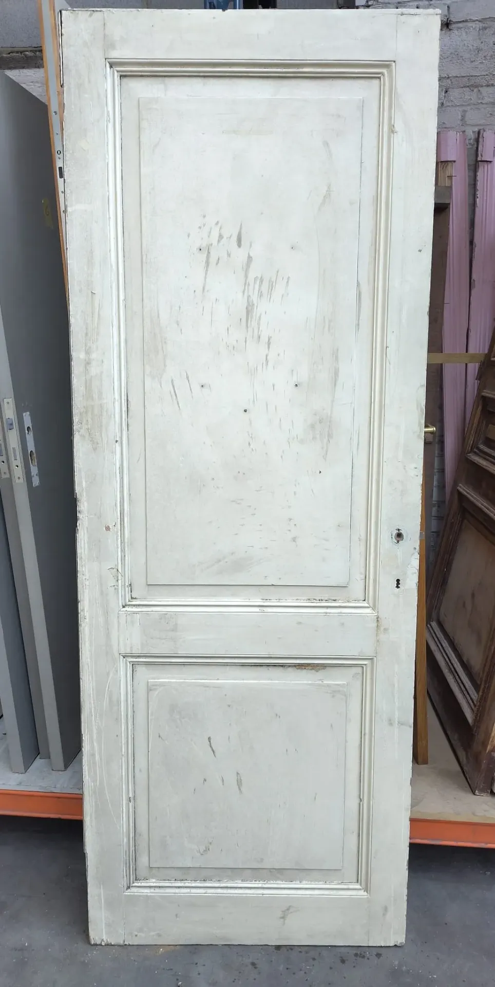 Porte pleine à 2 panneaux 223x82,5x4 cm (L)