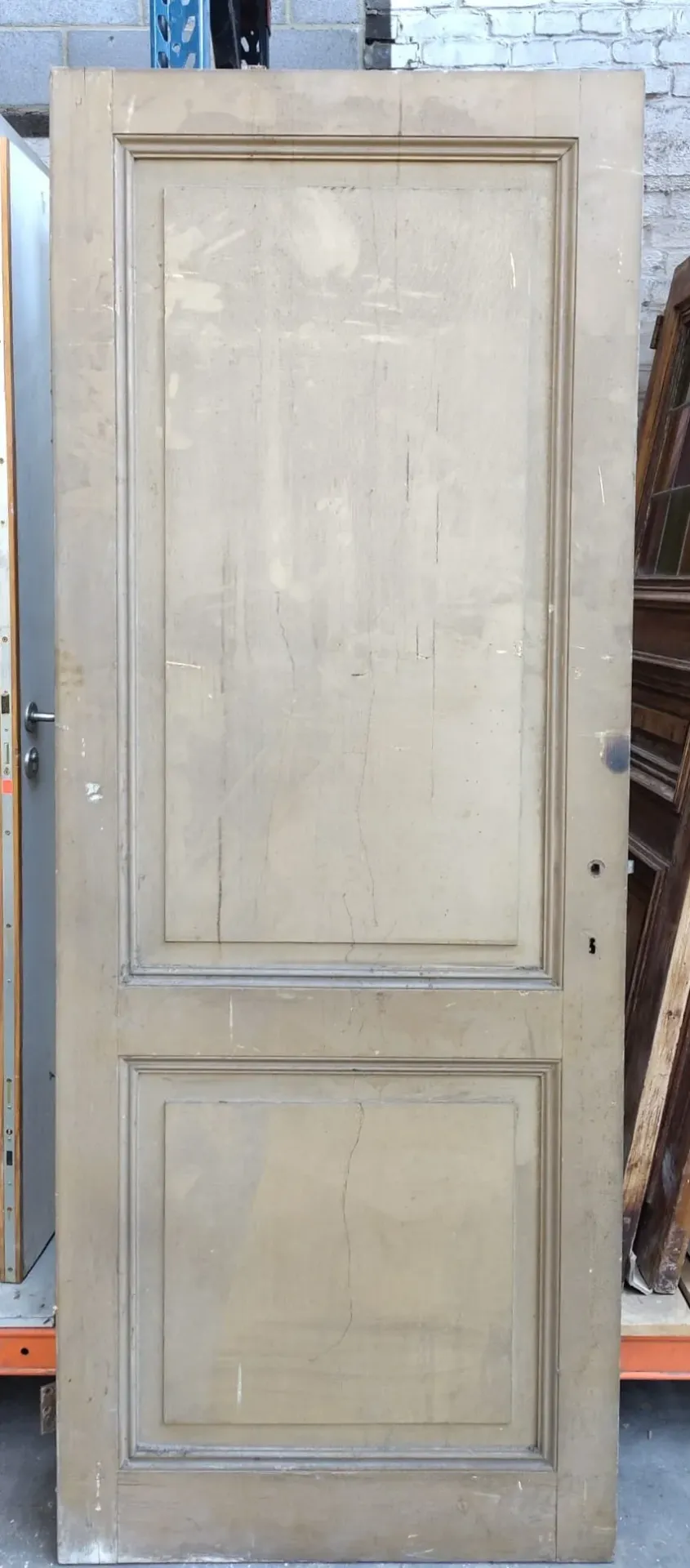 Porte pleine à 2 panneaux 222x86x3,5 cm (L)