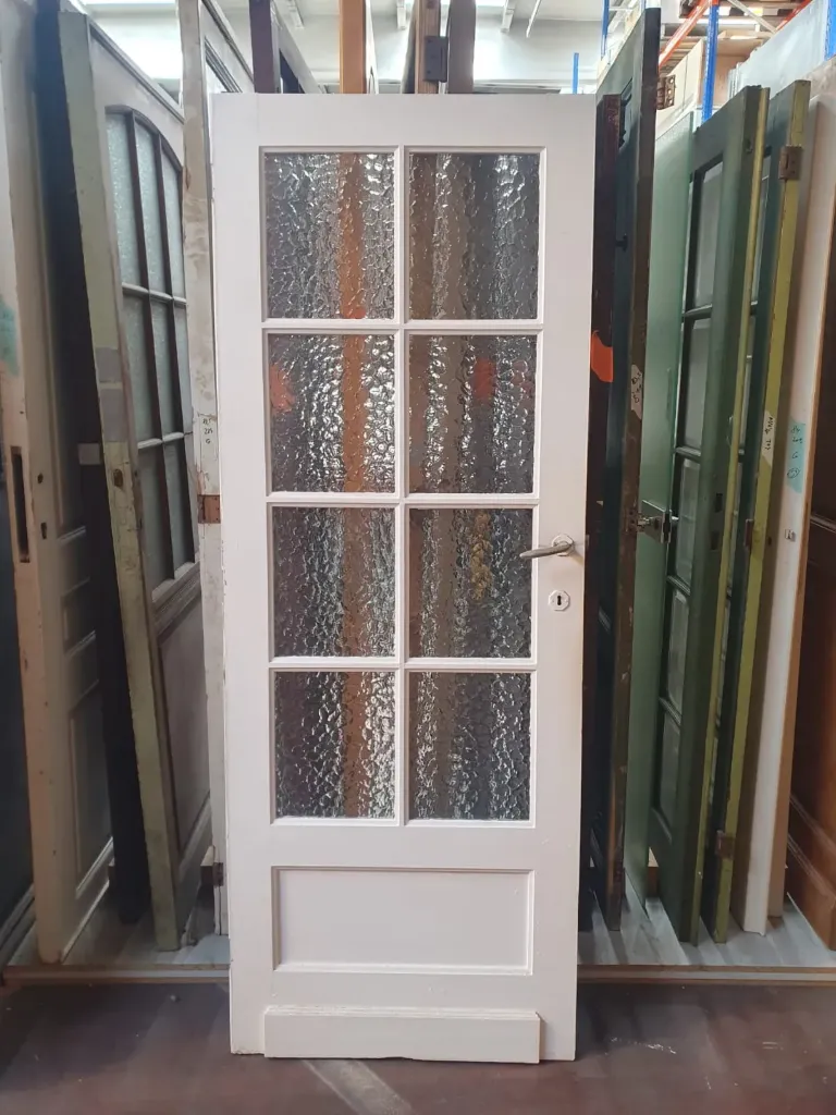 Porte vitrée (carreaux martelés) - 76,5*200