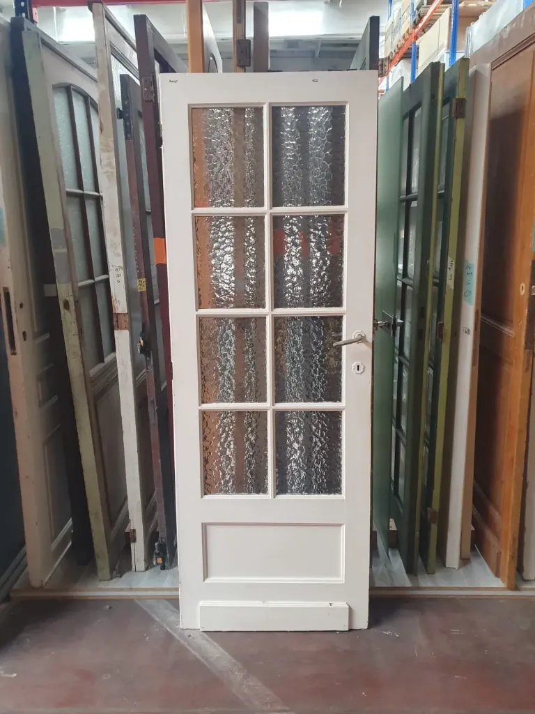 Porte vitrée (carreaux martelés) - 73,5*204