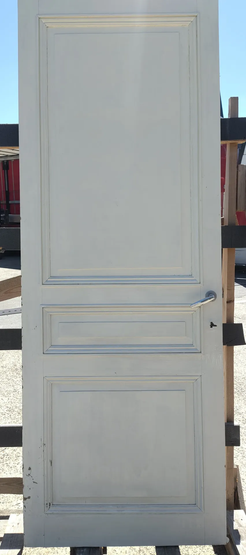 Porte pleine 3 panneaux 229,5x84x3,5 cm (L)