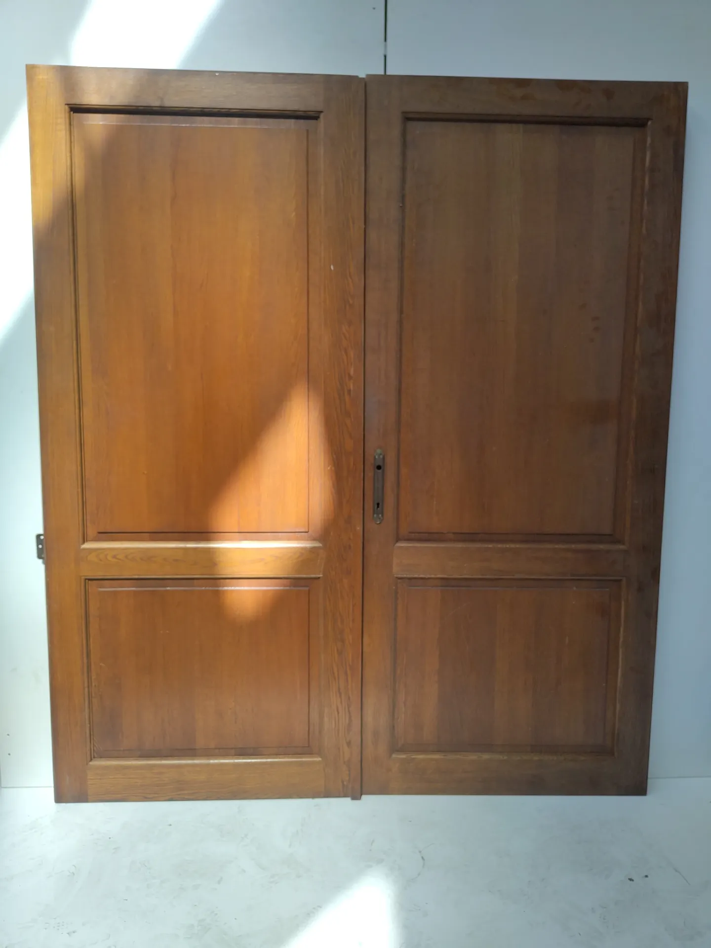 Double porte pleine 215x184x4 cm (L)