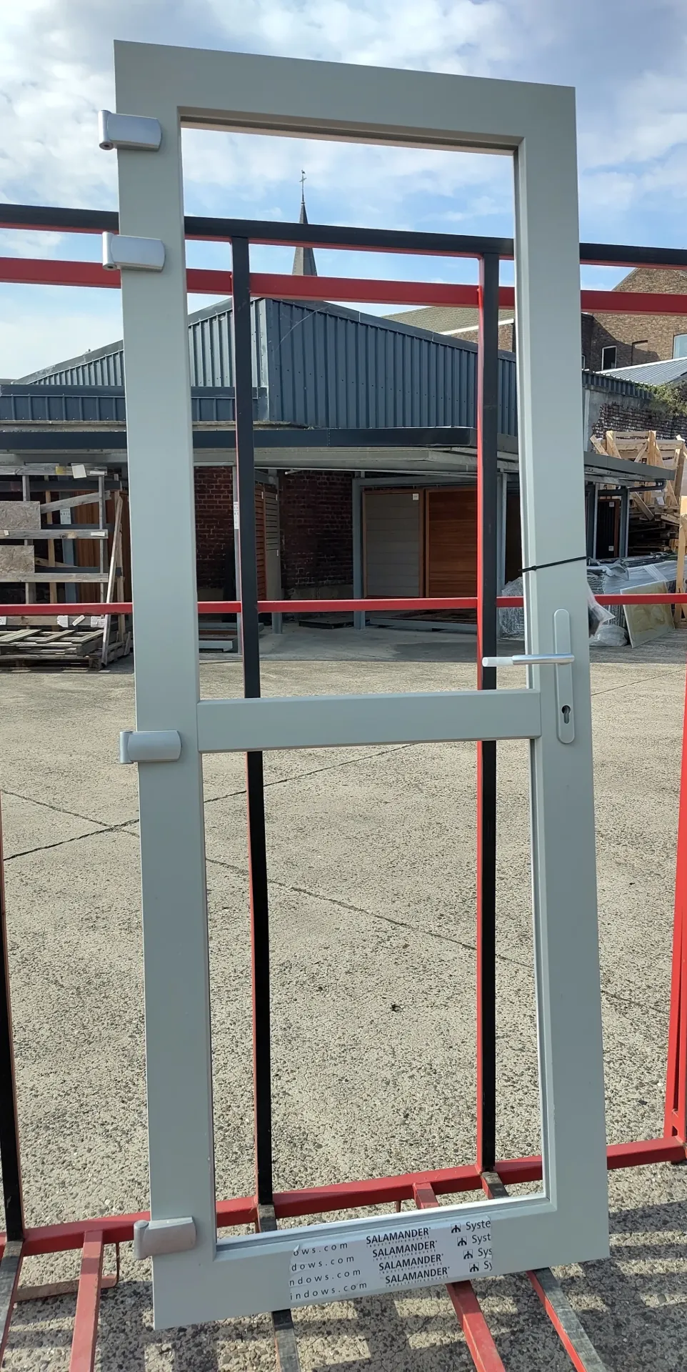 Porte extérieure PVC 217x88,9x7,3 cm (L)
