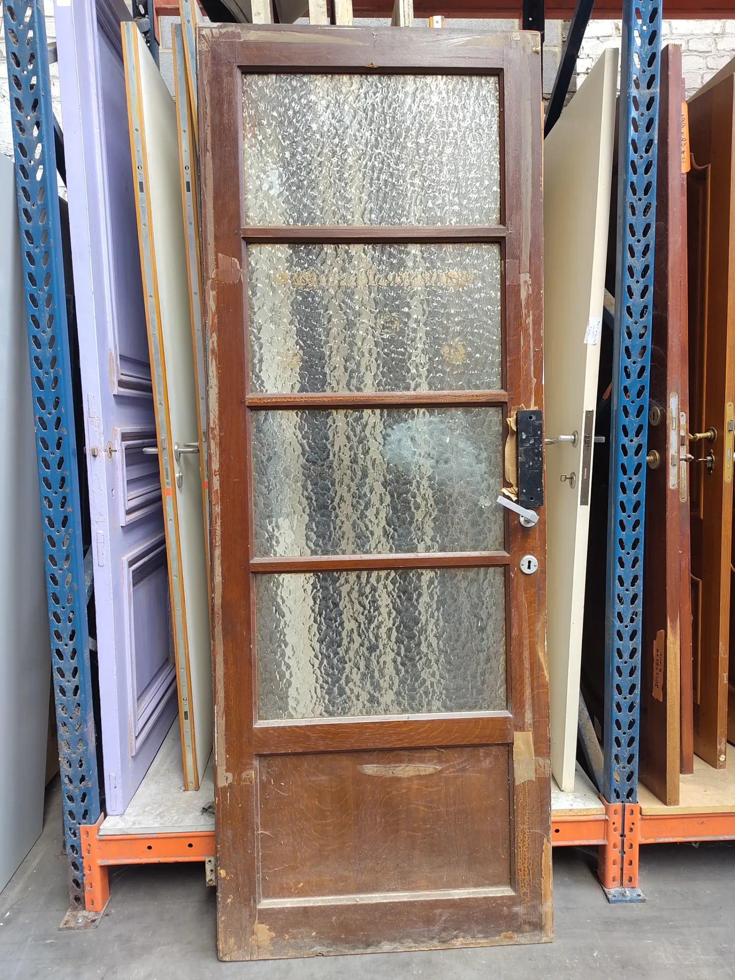 Porte pleine vitrée 229x84x4 cm (L)