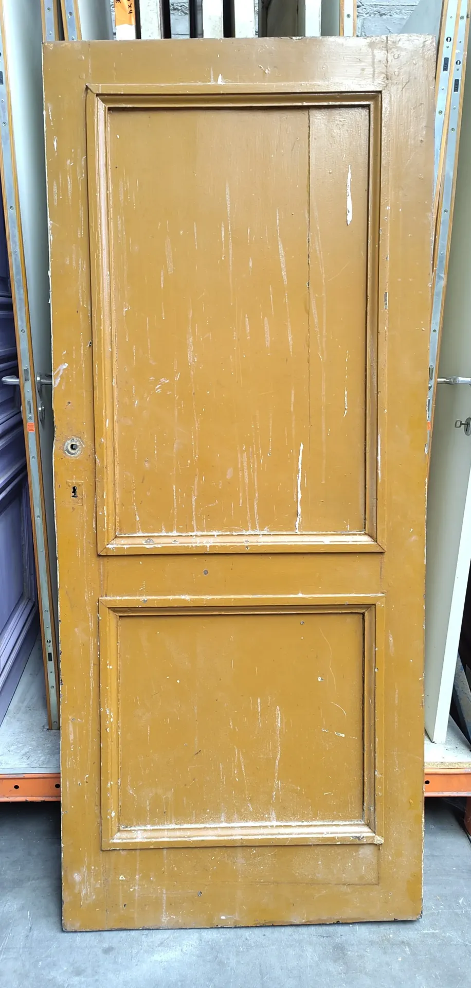 Porte pleine à 2 panneaux 204x86,5x3,5 cm (L)