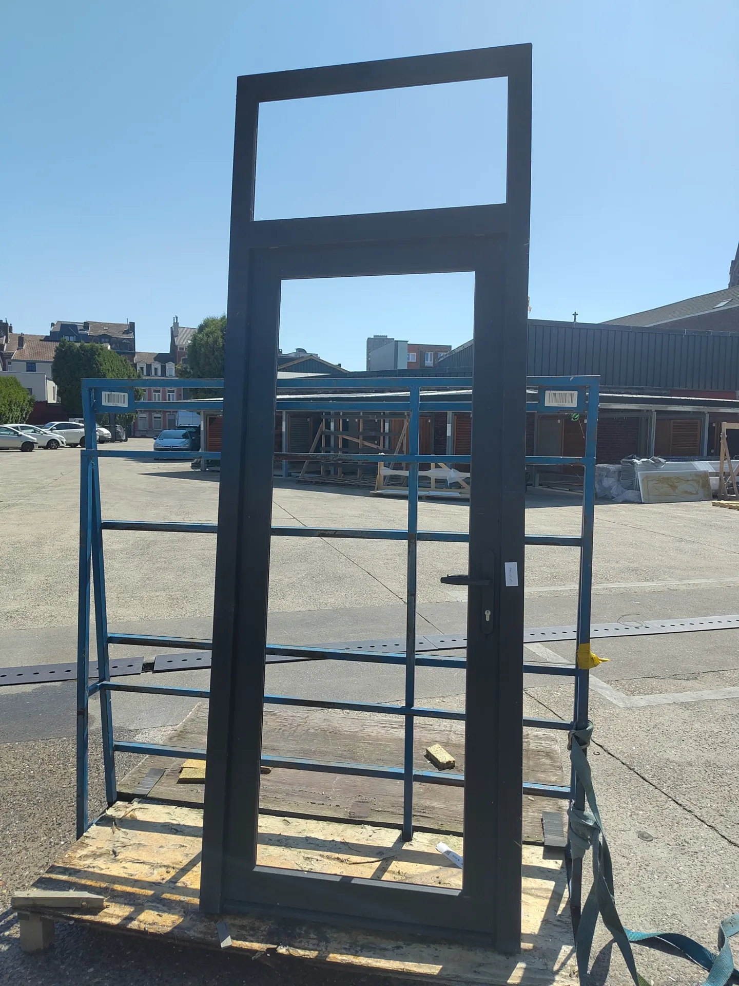 Porte extérieure avec imposte 270x97x8 cm (L)