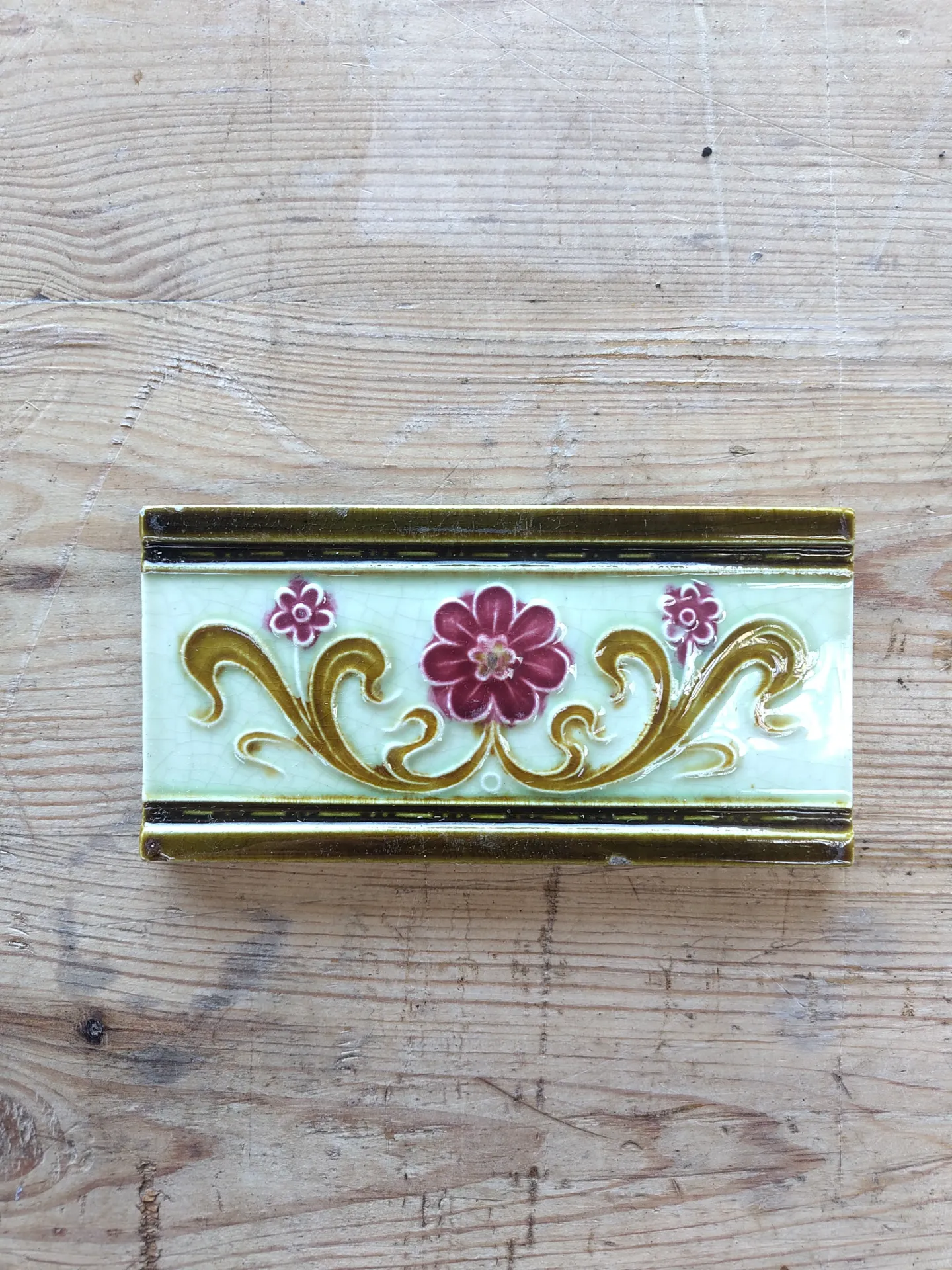 Faïence céramique 15,2x7,5x1 cm (L)