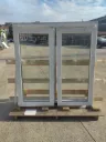 Châssis PVC 2 vantaux 155,5x152x7,2 cm (L)