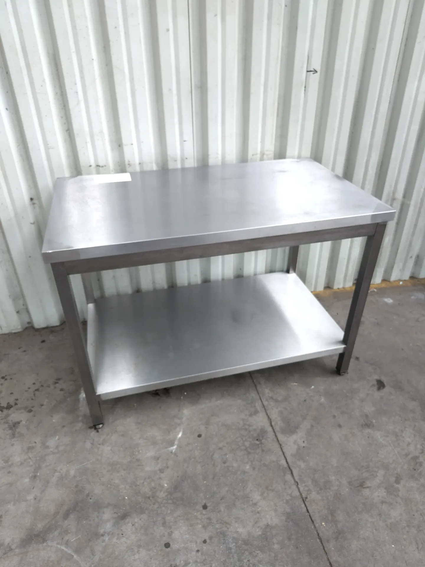Table inox 120x70x85 cm (L)