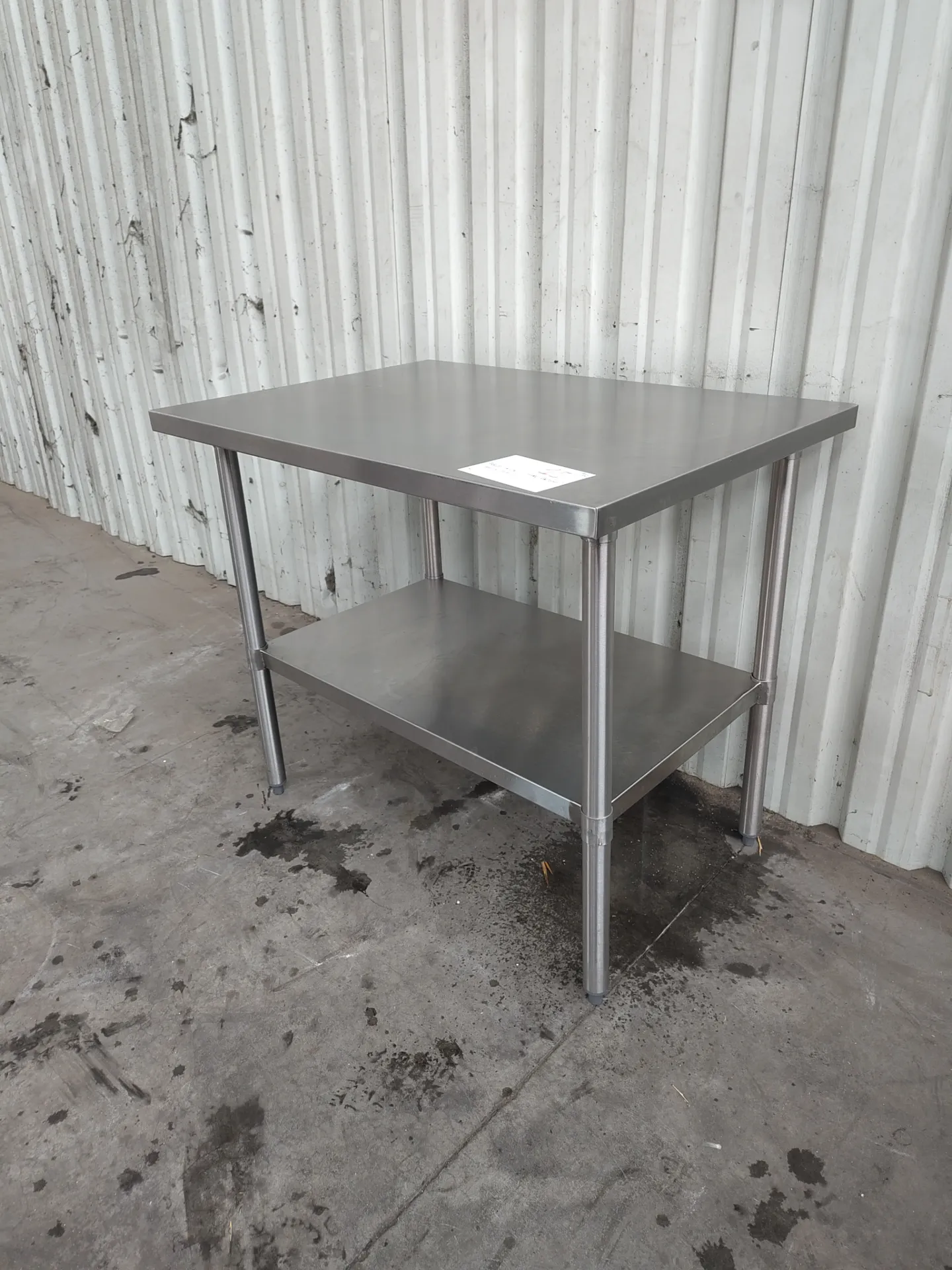 Table inox 100x70x85 cm (L)