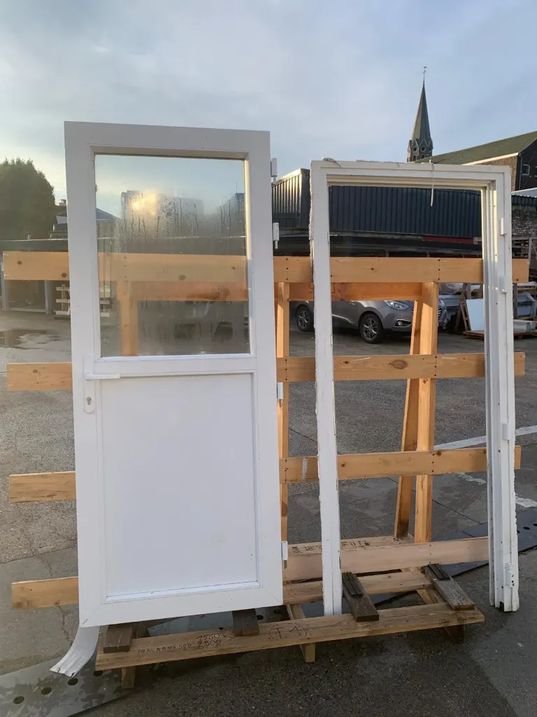Porte extérieure PVC 216,6x100,2x10 cm (L)