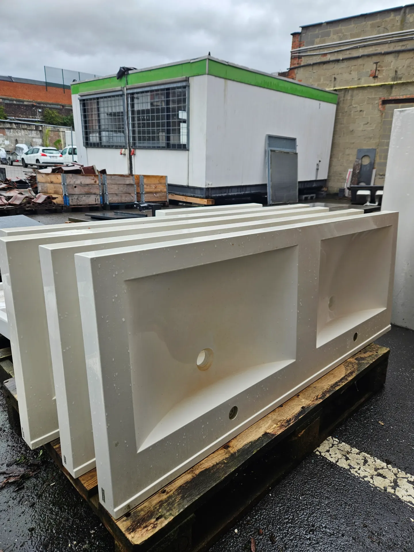Double lavabo Franke 139,5*53*6cm